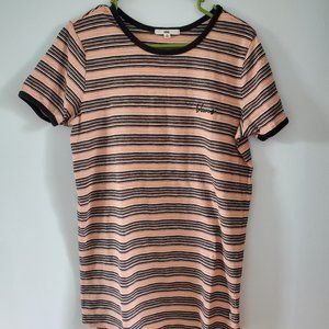 Short sleeve striped dress